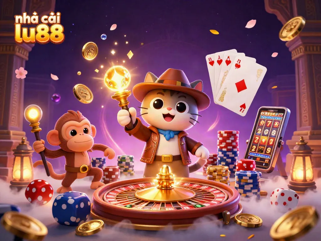 Experience the thrill of nhà cái lu88 with dynamic gambling elements and vibrant casino visuals.
