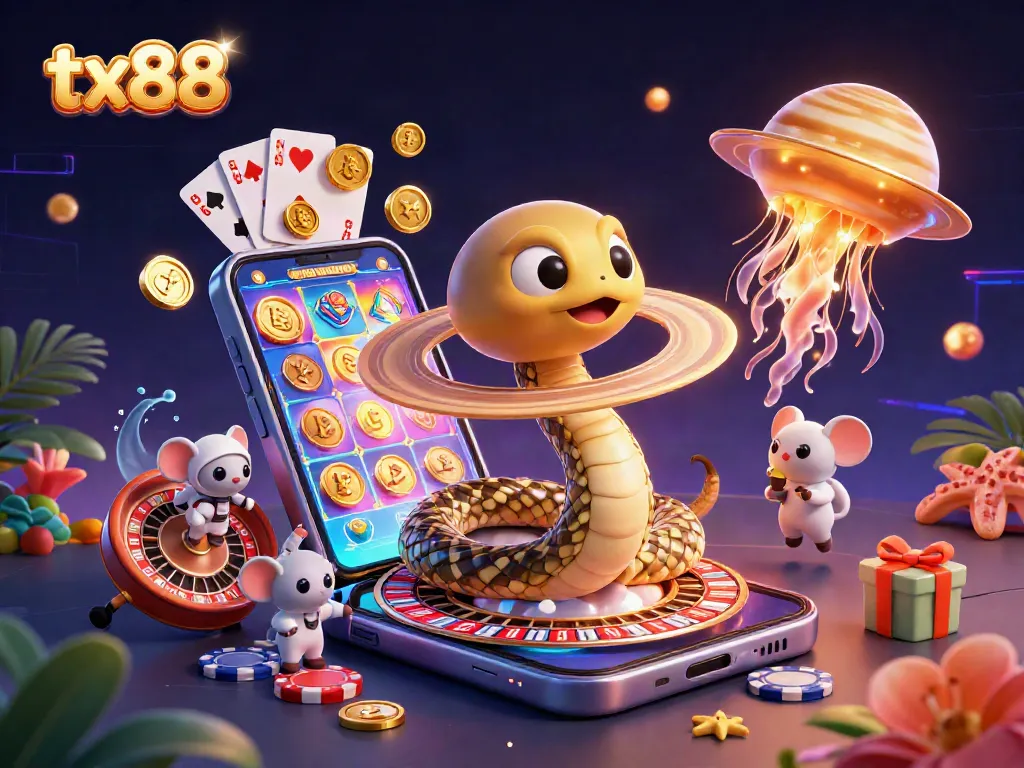 Engage in exciting tx88 gaming adventures as astronaut mice bet on a cosmic roulette!