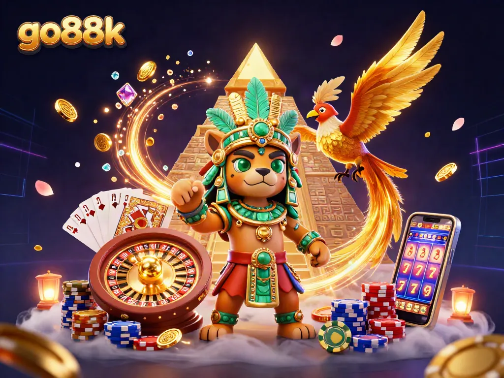 Spin the reels with go88k as the jaguar priest guides players through dazzling casino dynamics.