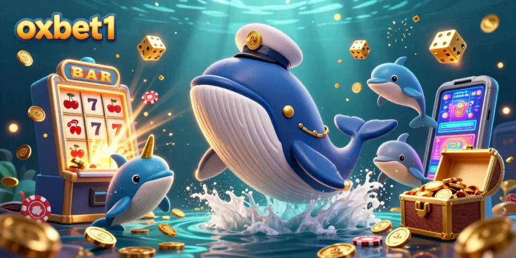 Win big with thrilling games at oxbet1 featuring playful sea creatures and exciting casino elements.