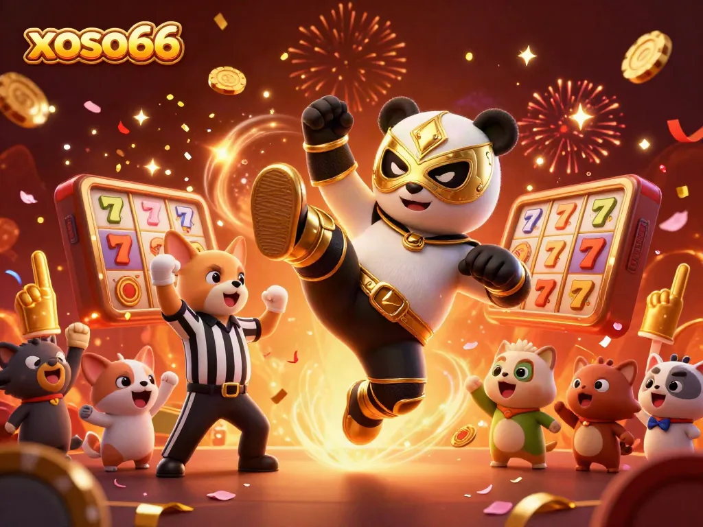 xoso66 engages players with exciting casino action and colorful jackpots in a lively scene
