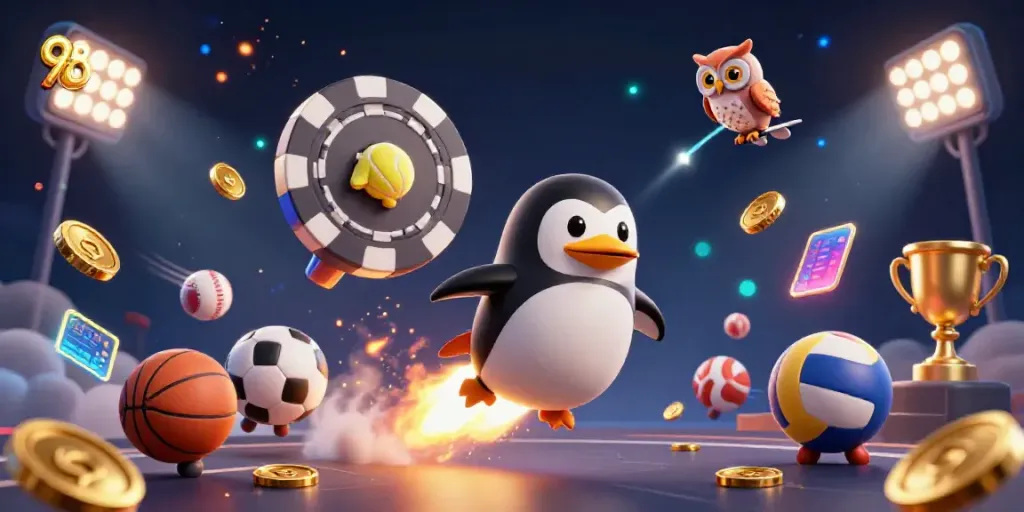 Experience thrilling gameplay with 98win in a vibrant casino scene featuring dynamic elements and animations.