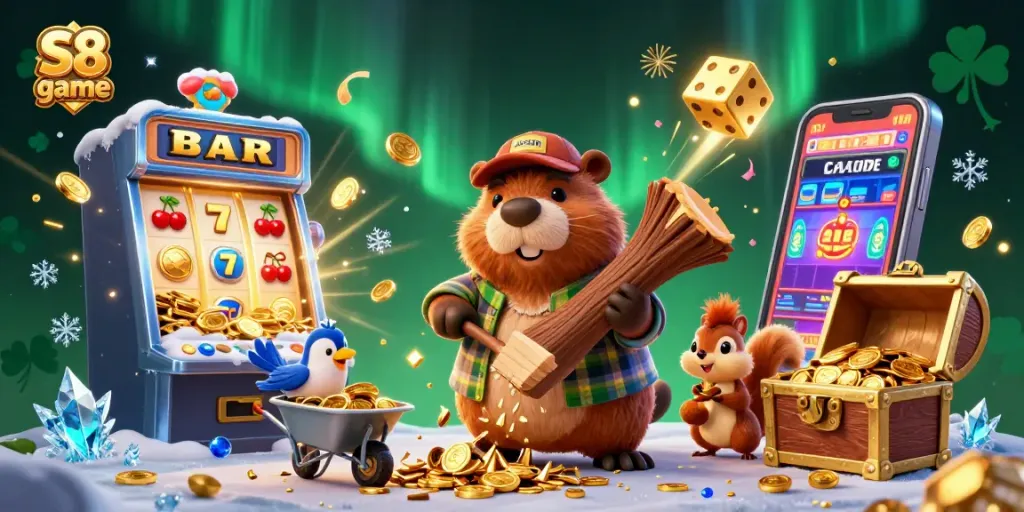 Engage in high-stakes action with S8 game, showcasing dynamic casino elements and vibrant characters.