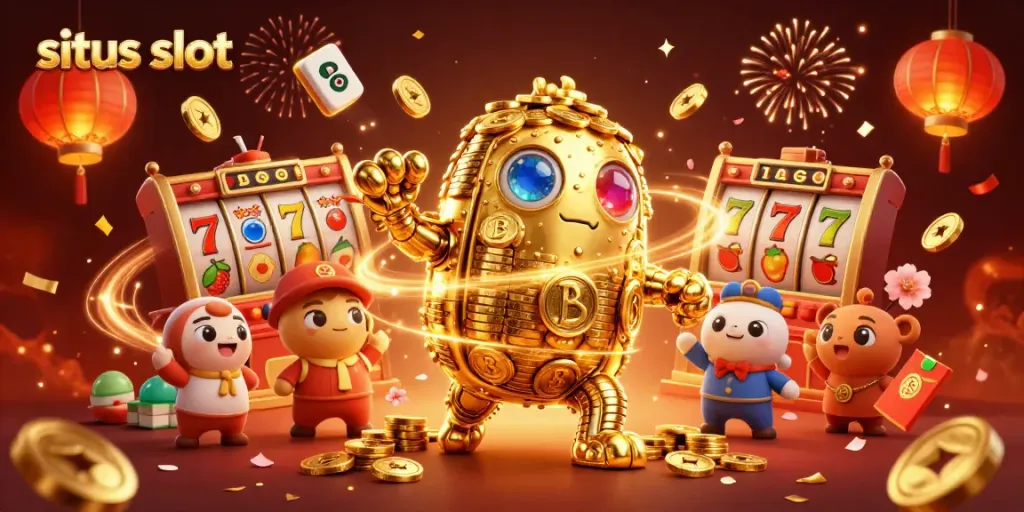 Experience the thrill of situs slot with exciting characters and vibrant casino elements.