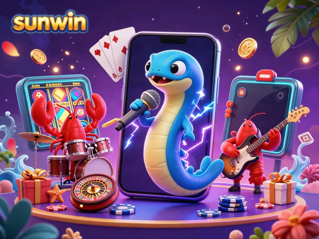 Experience exciting gameplay with sunwin's vibrant underwater casino featuring animated characters and dynamic slot games.