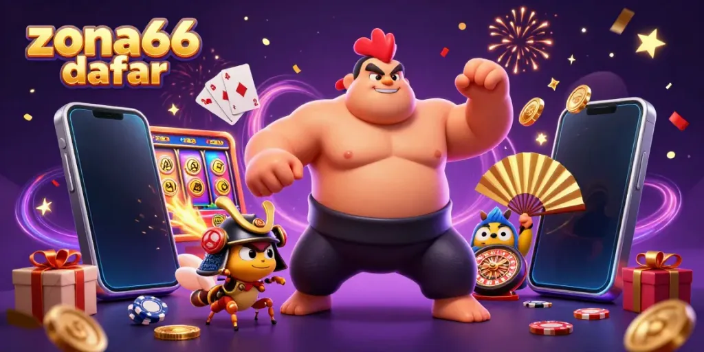 Experience thrilling gameplay with zona66 daftar in a vibrant 3D casino environment.