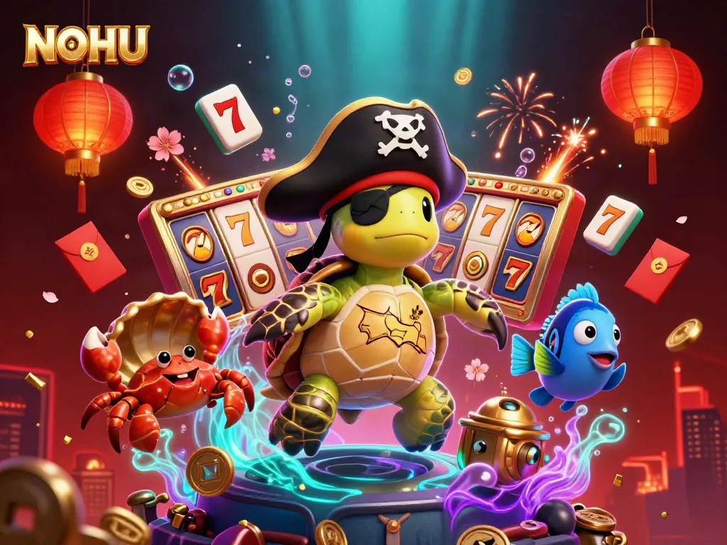 Experience exhilarating jackpot thrills with NOHU's vibrant characters and gaming elements in an underwater paradise.