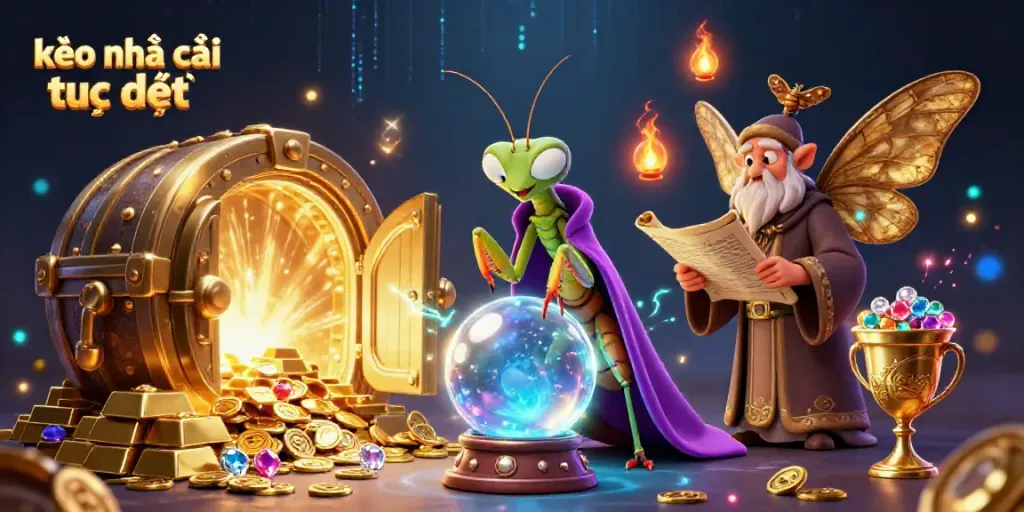 Experience thrilling moments with kèo nhà cái trực tiếp as mystical characters unite in a vibrant, enchanted scene.