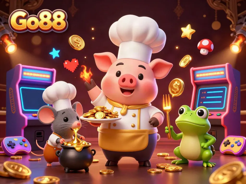 Experience exciting gameplay at Go88 with vibrant casino characters and rich gaming elements.