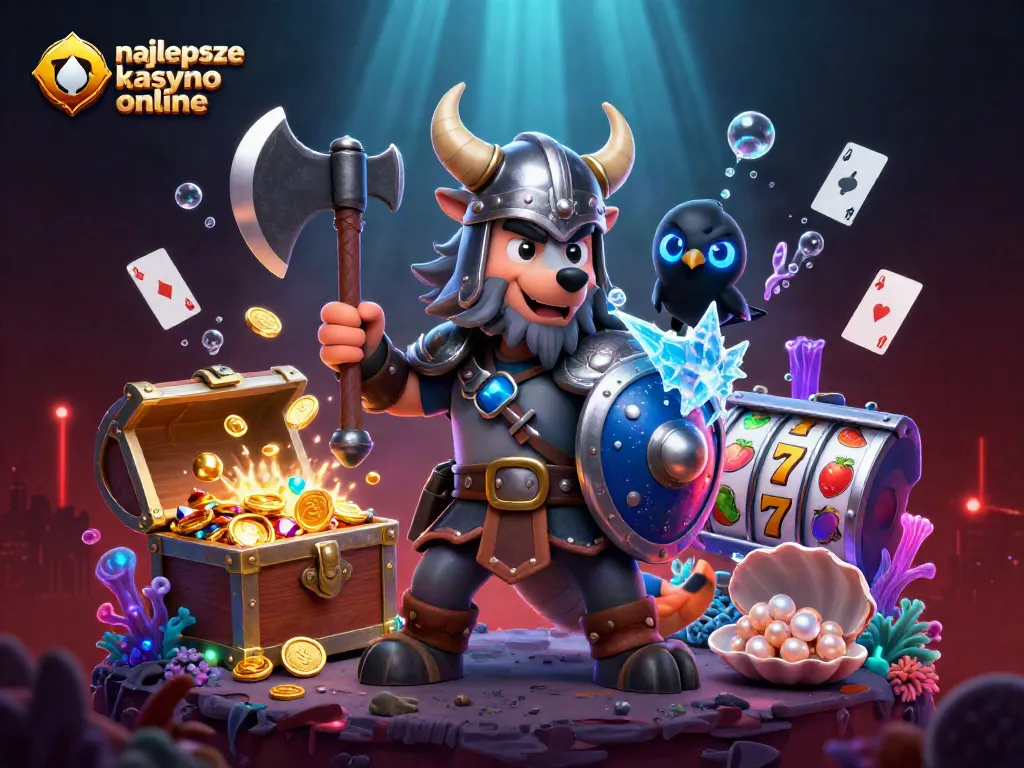 Experience the excitement of najlepsze kasyno online with heroic warriors, treasure, and vibrant gaming elements.