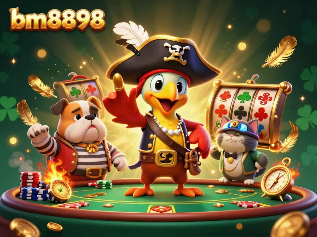 Bettors engage with exciting features at bm8898, showcasing vibrant slot reels and dynamic action